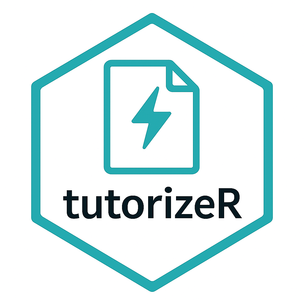 tutorizeR hex sticker